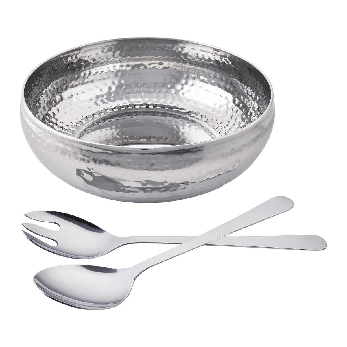 Hammered Pattern Mixing Bowl Stainless Steel Thickened Salad - Temu