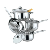 Elegant 7-Piece Stainless Steel Cookware Collection