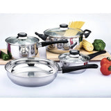 Elegant 7-Piece Stainless Steel Cookware Collection