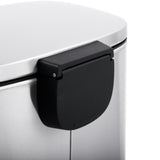 13 GAL Rectangular Step-On Stainless Steel Trash Can - Item# 20-1300