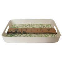 Eco-Friendly 2" x 9.75" Bamboo Serving Tray (Spring Bud)