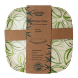 Eco-Friendly 8.75" Square Bamboo Plates (Spring Bud)-Set of4