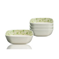 Eco-Friendly 6" Bamboo Bowls (Spring Bud) - Set of 4 (27oz)