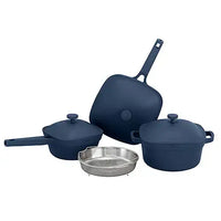 GOURMET EDGE- CAST ALUMINUM 7 PC COOKWARE SET - Blue