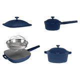 GOURMET EDGE- CAST ALUMINUM 7 PC COOKWARE SET - Blue