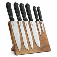 Sleek & Sharp: 6-Piece Knife Set with Magnetic Holder